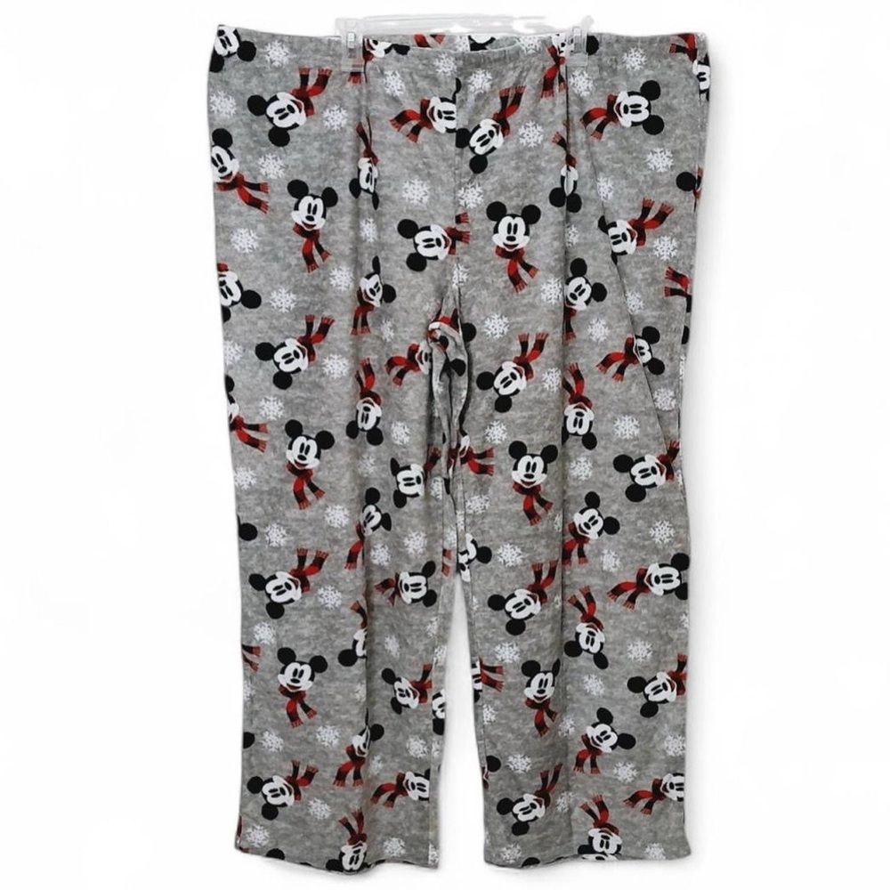 Disney Mickey Mouse grey fleece pajama pants Size 3XL